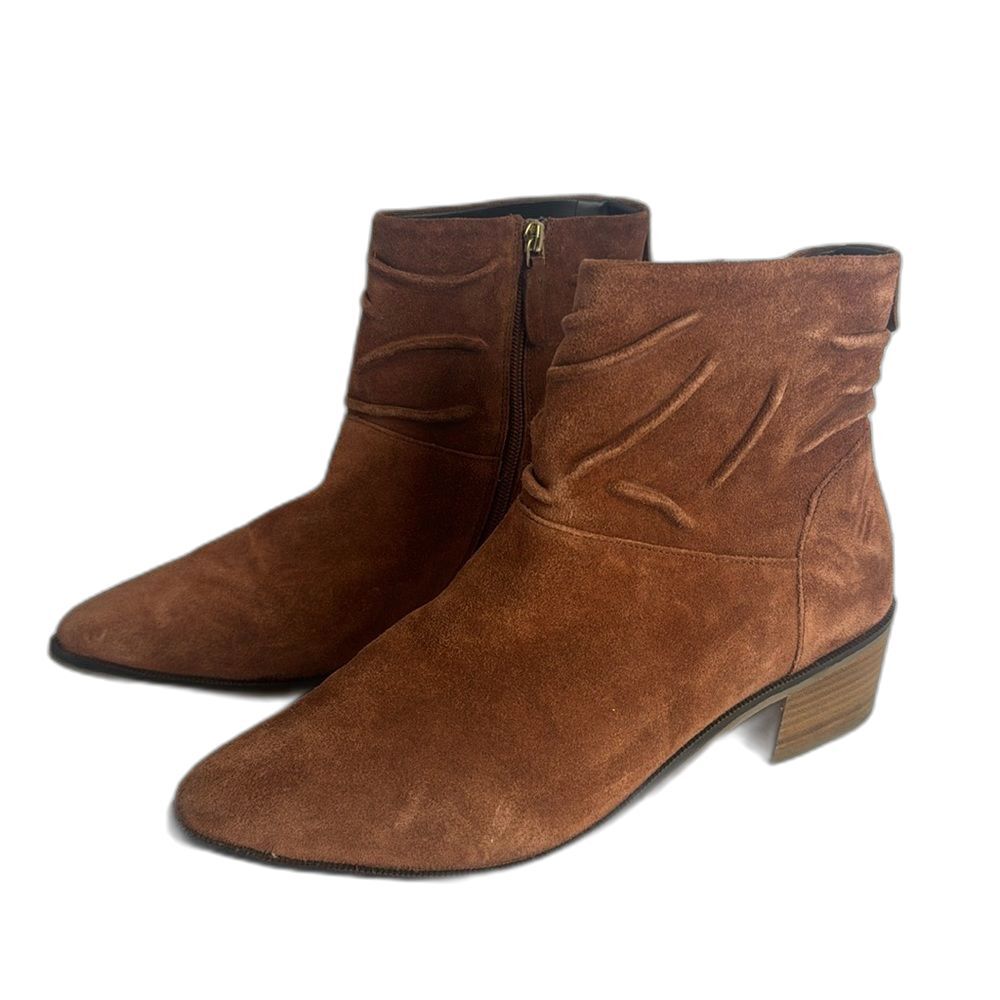 COLE HAAN Maple Water-Resistant Suede Booties ladies size 10 B